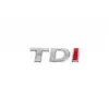 Напис TDI (косою шрифт) TD - хром, I - червона для Volkswagen Golf 6