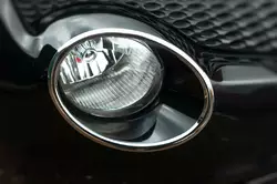 Накладки на передні ліхтарі (2 шт., нерж) 2010-2014, Carmos - Турецька сталь для Nissan Juke рр