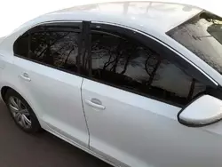 Вітровики з хром смужкою (4 шт, Niken) для Volkswagen Jetta 2011-2018 рр