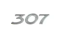 Напис 307 (105мм на 30мм) для Peugeot 307
