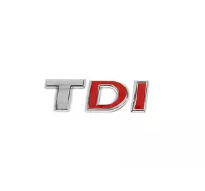 Напис Tdi (косою шрифт) Червоні DІ для Volkswagen Crafter 2006-2017рр