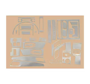 Накладки на панель (50 деталей) Алюміній для Volkswagen Crafter 2006-2017рр