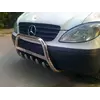 Кенгурятник 60мм (нерж.) з написом, 2010-2015, 60мм для Mercedes Vito W639 рр