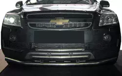 Передня потрійний захист (нерж.) для Chevrolet Captiva 2006-2019рр