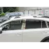 Молдинги дверних стояків Libao (4 шт, пласт) для Subaru XV 2011-2017 рр