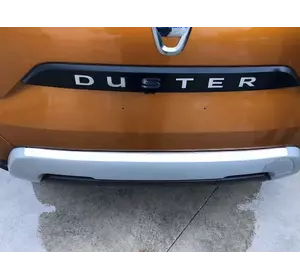 Накладка на задній бампер Carmos V1 (нерж) для Renault Duster 2018-2024 рр