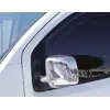 Накладки на дзеркала повні (2 шт., нерж) OmsaLine - Хромований пластик для Peugeot Bipper 2008-2024 рр