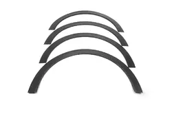 Накладки на арки (4 шт, чорні) Металеві для Peugeot 301