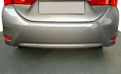 Кромка бампера (нерж) для Toyota Corolla 2013-2019 рр