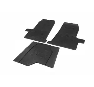 Гумові килимки (3 шт, Polytep) для Ford Transit 2000-2014 рр