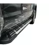 Бокові пороги Sunrise (2 шт., алюміній) для Volkswagen Amarok 2010-2022 рр