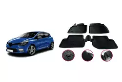 Гумові килимки (4 шт, Niken 3D) для Renault Clio IV 2012-2019 рр