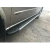 Бокові пороги Duru (2 шт., Алюміній) Довга (ExtraLong) для Mercedes Vito / V-class W447 2014-2024 рр