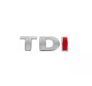 Напис Tdi (прямий шрифт) Червона І для Volkswagen Crafter 2006-2017рр