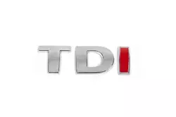 Напис Tdi (прямий шрифт) Червона І для Volkswagen Crafter 2006-2017рр
