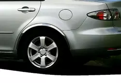 Накладки на арки (4 шт, нерж) для Mazda 6 2003-2008 рр