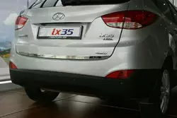 Кромка багажника (нерж.) OmsaLine - Італійська нержавійка для Hyundai IX-35 2010-2015рр