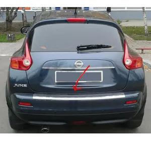 Накладка на задній бампер OmsaLine (нерж) 2010-2014 для Nissan Juke рр