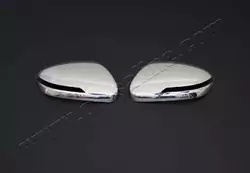 Накладки на дзеркала V2 (2 шт, нерж) для Hyundai I-20 2014-2020 рр
