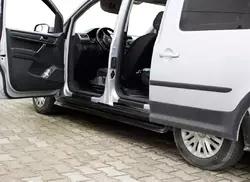 Накладки на дверні пороги EuroCap (2 шт., ABS) для Volkswagen Caddy 2015-2020 рр