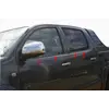 Молдинг скла (4 шт, нерж) Carmos - Турецька сталь для Toyota Hilux 2006-2015 рр Молдинг скла (4 шт, нерж) Carmos - Турецька сталь для Toyota Hilux 2006-2015 рр