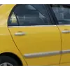 Зовнішня окантовка стекол (4 шт, нерж.) для Toyota Corolla 2002-2007 років Зовнішня окантовка стекол (4 шт, нерж.) для Toyota Corolla 2002-2007 років