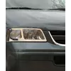 Накладки на передні фари (2 шт., нерж) для Volkswagen T5 Multivan 2003-2010 рр Накладки на передні фари (2 шт., нерж) для Volkswagen T5 Multivan 2003-2010 рр