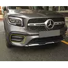 Бокові накладки на передній бампер (нерж) для Mercedes GLB X247 2019-2024 рр Бокові накладки на передній бампер (нерж) для Mercedes GLB X247 2019-2024 рр