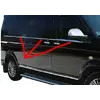 Нижня окантовка вікон (6 частин, нерж) Довга база для Volkswagen T5 Multivan 2003-2010 рр Нижня окантовка вікон (6 частин, нерж) Довга база для Volkswagen T5 Multivan 2003-2010 рр