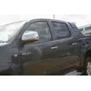 Накладки на дзеркала (2 шт., нерж) Carmos - Турецька сталь для Toyota Hilux 2006-2015 рр Накладки на дзеркала (2 шт., нерж) Carmos - Турецька сталь для Toyota Hilux 2006-2015 рр