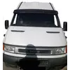 Козирьок на лобове скло V1 (чорний глянець, 5мм) для Iveco Daily 1999-2006 рр Козирьок на лобове скло V1 (чорний глянець, 5мм) для Iveco Daily 1999-2006 рр