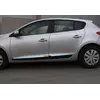 Молдинг дверний (HB, 4 шт, нерж) для Renault Megane III 2009-2016 рр Молдинг дверний (HB, 4 шт, нерж) для Renault Megane III 2009-2016 рр