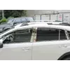 Молдинги дверних стояків Libao (4 шт, пласт) для Subaru XV 2011-2017 рр Молдинги дверних стояків Libao (4 шт, пласт) для Subaru XV 2011-2017 рр