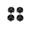 Ковпачки на диски 71/75 мм без кільця (4 шт, чорні V1) для Тюнінг Mercedes Ковпачки на диски 71/75 мм без кільця (4 шт, чорні V1) для Тюнінг Mercedes
