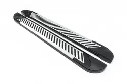 Бокові пороги Line (2 шт., Алюміній) для Toyota Hilux 2006-2015 рр Бокові пороги Line (2 шт., Алюміній) для Toyota Hilux 2006-2015 рр