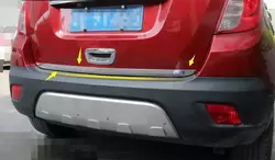 Кромка багажника (нерж.) OmsaLine - Італійська нержавейка для Opel Mokka 2012-2021 рр