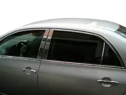 Накладки на стійки (нерж) для Toyota Corolla 2007-2013 років Накладки на стійки (нерж) для Toyota Corolla 2007-2013 років