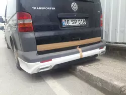 Задня нижня накладка Sport 3 (під фарбування) для Volkswagen T5 Multivan 2003-2010 рр Задня нижня накладка Sport 3 (під фарбування) для Volkswagen T5 Multivan 2003-2010 рр