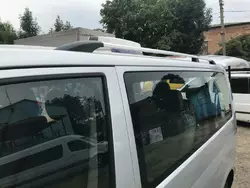 Рейлінги Хром Довга база, Пластикові ніжки для Volkswagen T5 Multivan 2003-2010 рр Рейлінги Хром Довга база, Пластикові ніжки для Volkswagen T5 Multivan 2003-2010 рр
