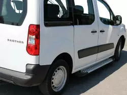 Бокові пороги Allmond Grey (2 шт., алюм.) для Citroen Berlingo 2008-2018 рр Бокові пороги Allmond Grey (2 шт., алюм.) для Citroen Berlingo 2008-2018 рр