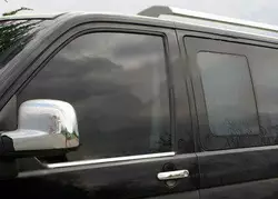 Передня окантовка вікон (2 шт, сталь) Carmos - Турецька сталь для Volkswagen T5 Multivan 2003-2010 рр Передня окантовка вікон (2 шт, сталь) Carmos - Турецька сталь для Volkswagen T5 Multivan 2003-2010 рр