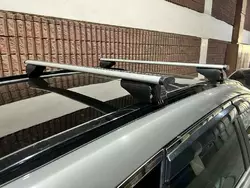 Перемички на вбудовані рейлінги під ключ Wizard V2 (2 шт) 125см, чорні для Opel Crossland X Перемички на вбудовані рейлінги під ключ Wizard V2 (2 шт) 125см, чорні для Opel Crossland X