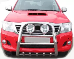 Кенгурятник QT007 (нерж.) для Toyota Hilux 2006-2015 рр Кенгурятник QT007 (нерж.) для Toyota Hilux 2006-2015 рр