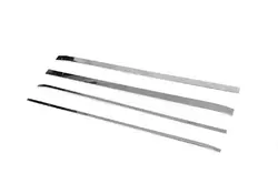 Молдинги на зсувні двері (4 шт., нерж.) Carmos - Турецька сталь для Citroen Berlingo 2008-2018 рр Молдинги на зсувні двері (4 шт., нерж.) Carmos - Турецька сталь для Citroen Berlingo 2008-2018 рр