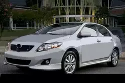 Накладка на передній бампер (під фарбування) для Toyota Corolla 2007-2013 років Накладка на передній бампер (під фарбування) для Toyota Corolla 2007-2013 років