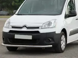 Передній захист ST008 (нерж.) 70 мм для Citroen Berlingo 2008-2018 рр Передній захист ST008 (нерж.) 70 мм для Citroen Berlingo 2008-2018 рр