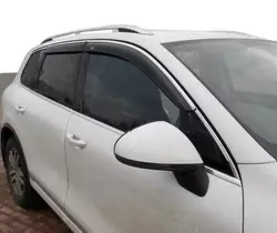 Вітровики з хром молдингом (4 шт, Niken) для Volkswagen Tiguan 2007-2016 рр Вітровики з хром молдингом (4 шт, Niken) для Volkswagen Tiguan 2007-2016 рр