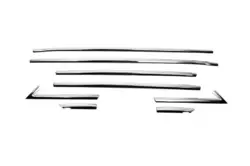 Нижні молдинги стекол (8 шт., нерж.) Carmos - Турецька сталь для Opel Crossland X Нижні молдинги стекол (8 шт., нерж.) Carmos - Турецька сталь для Opel Crossland X