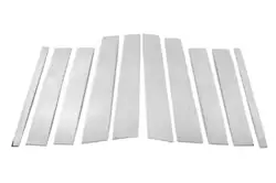 Накладки на дверні стійки (10 шт, нерж) для Mercedes GL сlass X164 Накладки на дверні стійки (10 шт, нерж) для Mercedes GL сlass X164