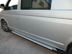 Бокові пороги X5-тип (2 шт., алюм) Коротка база для Volkswagen T5 Multivan 2003-2010 рр Бокові пороги X5-тип (2 шт., алюм) Коротка база для Volkswagen T5 Multivan 2003-2010 рр